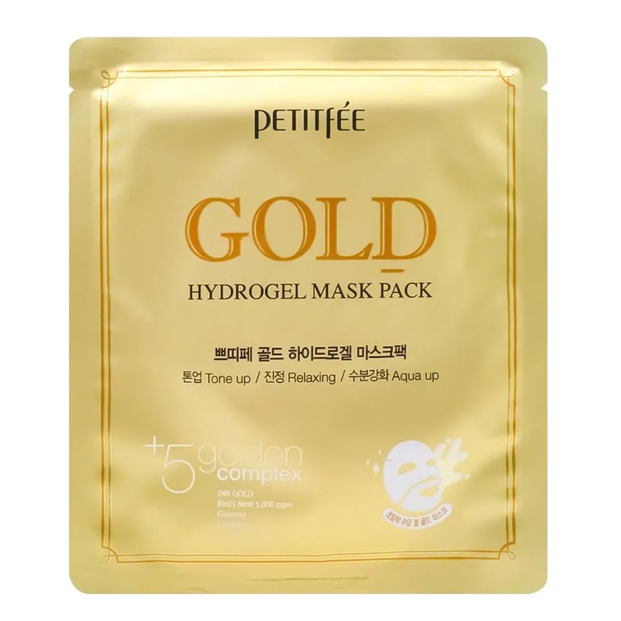 

Гидрогелевая маска для лица gold hydrogel mask Petitfee, количество 1 шт.