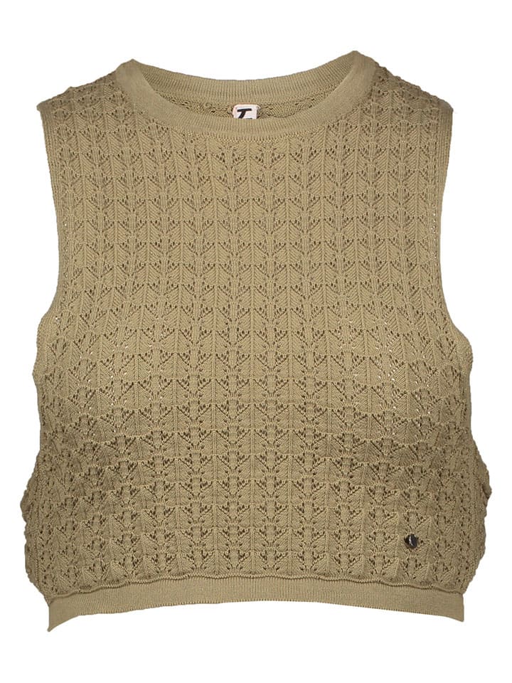 

LOSAN Вязаный топ цвета хаки