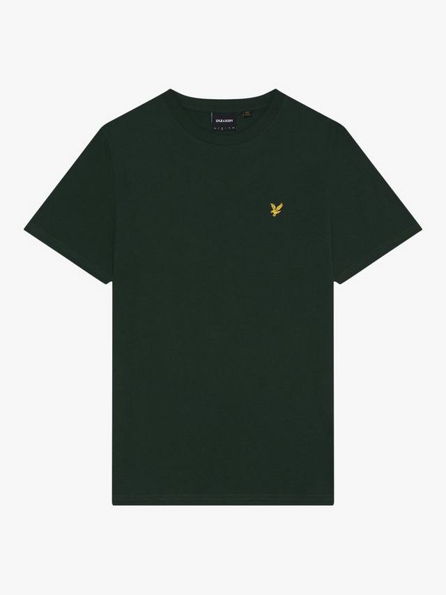

Однотонная футболка с круглым вырезом Lyle & Scott, цвет Argyle Teal