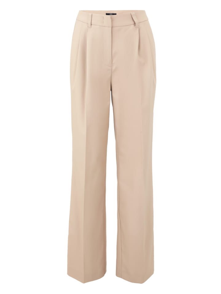 

Брюки со складками, 32 дюйма, классического бежевого цвета Zero