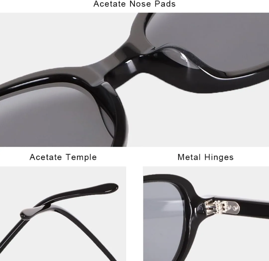 

Винтажные модные роскошные женские солнцезащитные очки с ацетатными линзами, защитой от УФ-излучения UV400 и цветными нейлоновыми линзами TOIPASTN, Col.c4