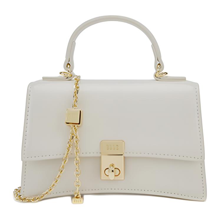 

ELLE Сумка через плечо из спилка, кроссбоди, маленькая женская сумка Butter Pudding/Optical White