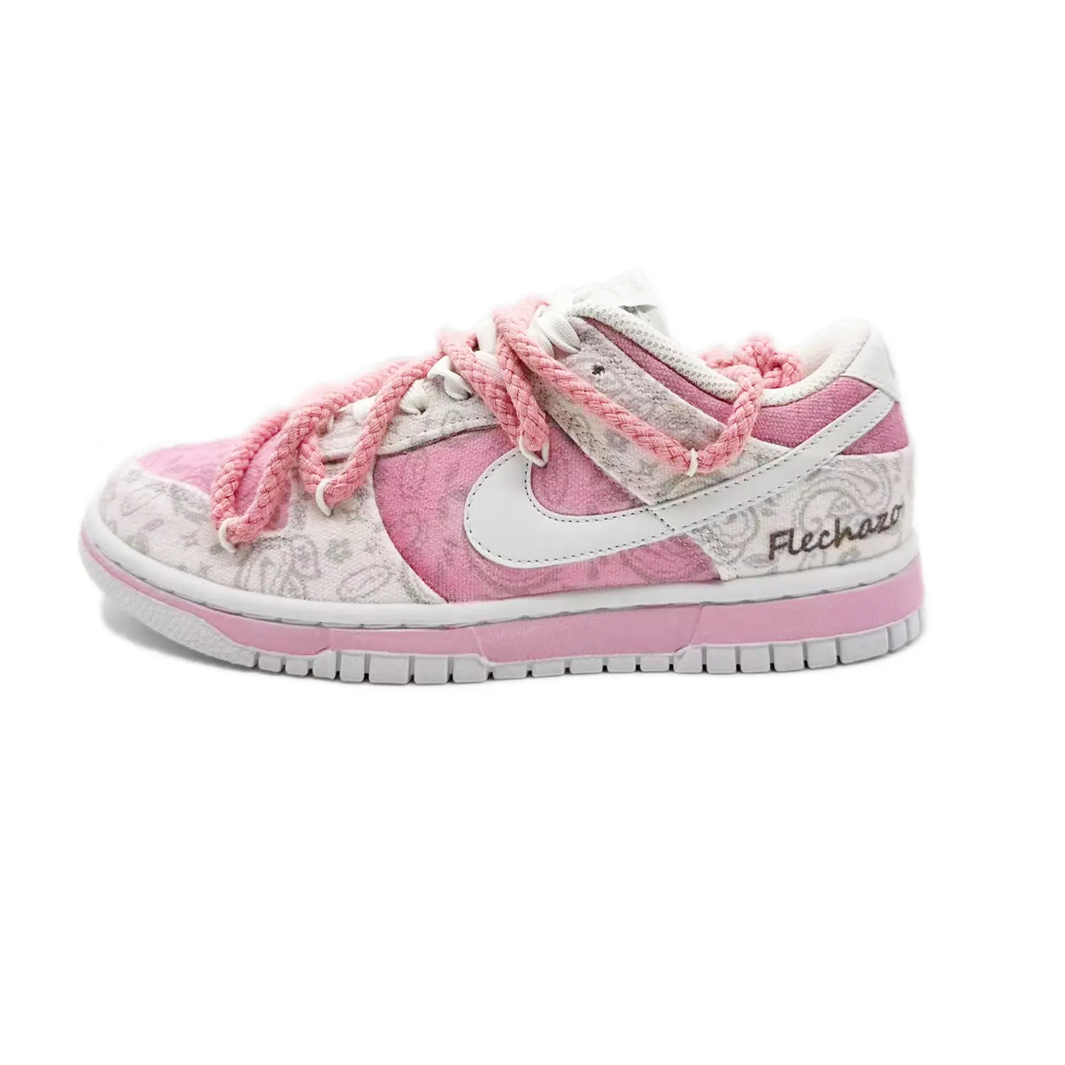 

Кроссовки Nike Dunk Skateboard Shoes Women's Low-Top White, белый