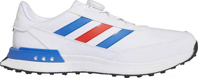 

Мужские кроссовки для гольфа Adidas S2G Spikeless BOA 24, цвет White/Royal/Red