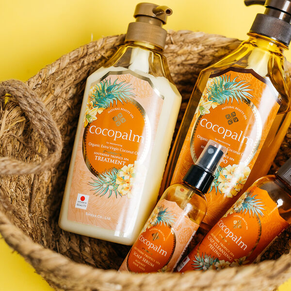 Органический шампунь для волос с кокосовым маслом и гибискусом, 600 мл Cocopalm Southern tropics spa — фото 3