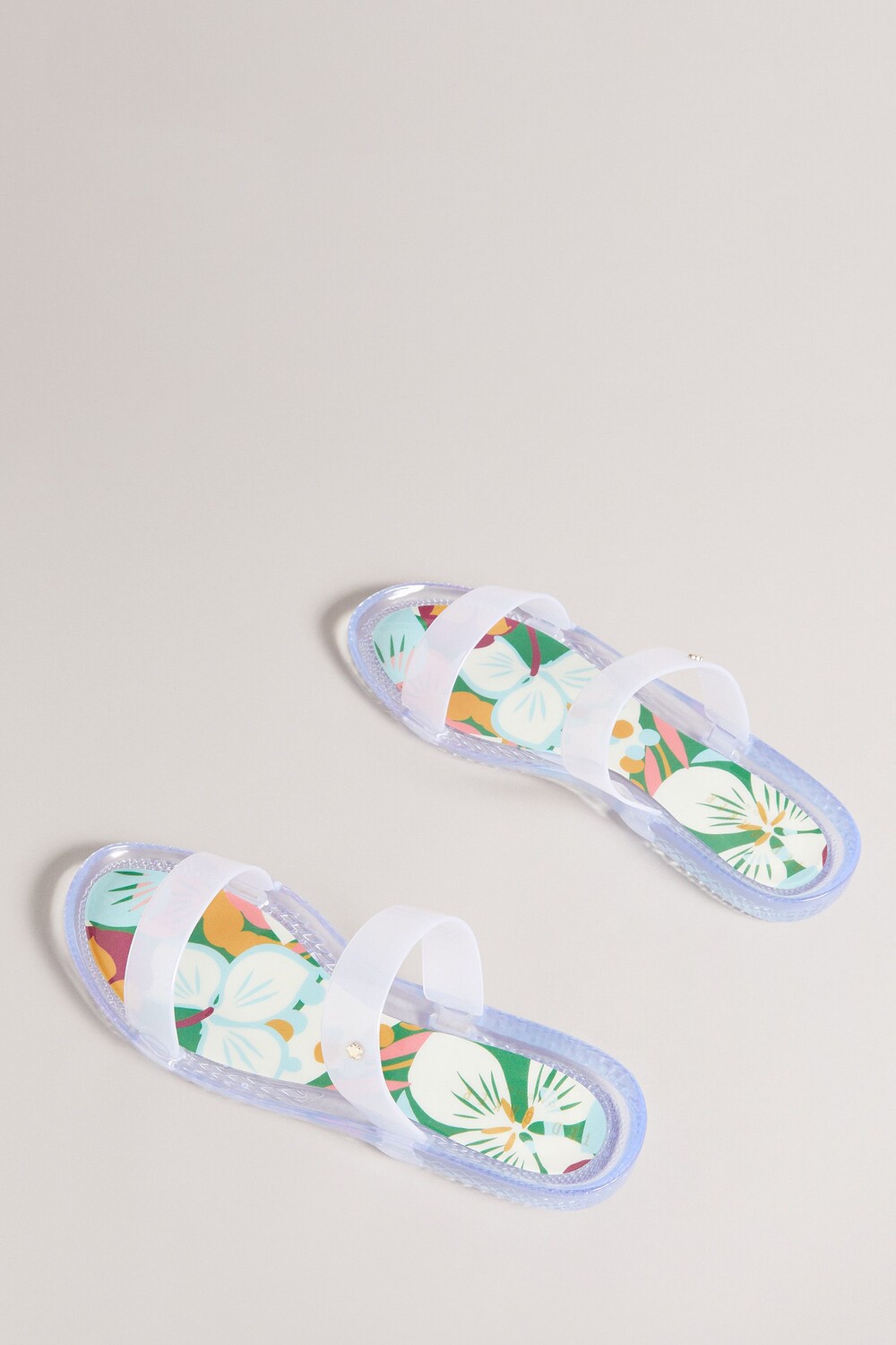 Гелевые шлепанцы Juleeyy Sunburst изумрудного цвета с двумя ремешками Ted Baker, зеленый — фото 3