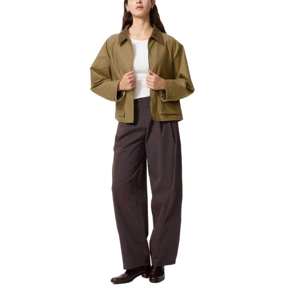 

Брюки с защитой от солнца SS26 для женщин UNIQLO, коричневый черный