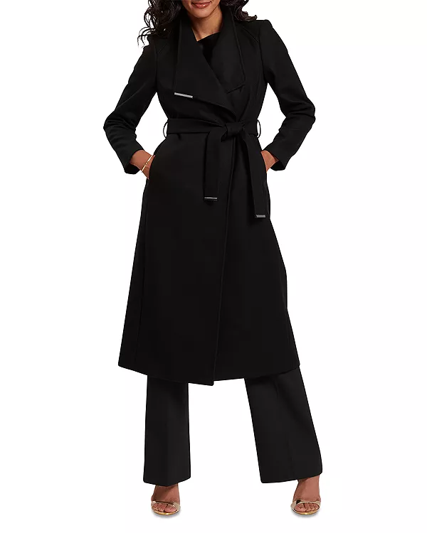 

Пальто-Халат Rosell из шерстяной смеси Ted Baker, черный