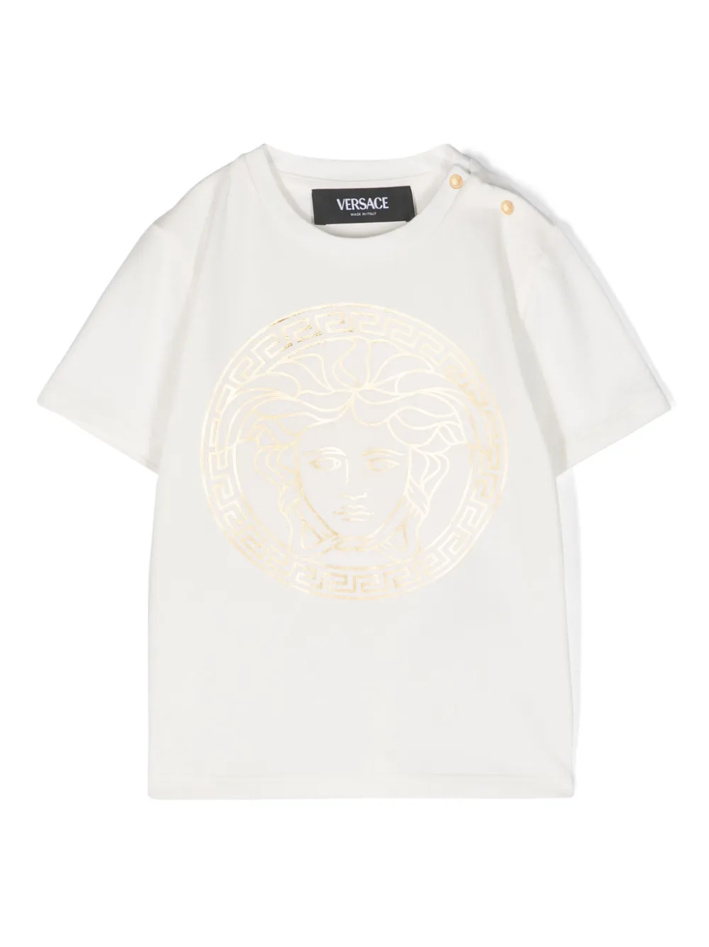 

Футболка с принтом Medusa Head Versace Kids, нейтральный