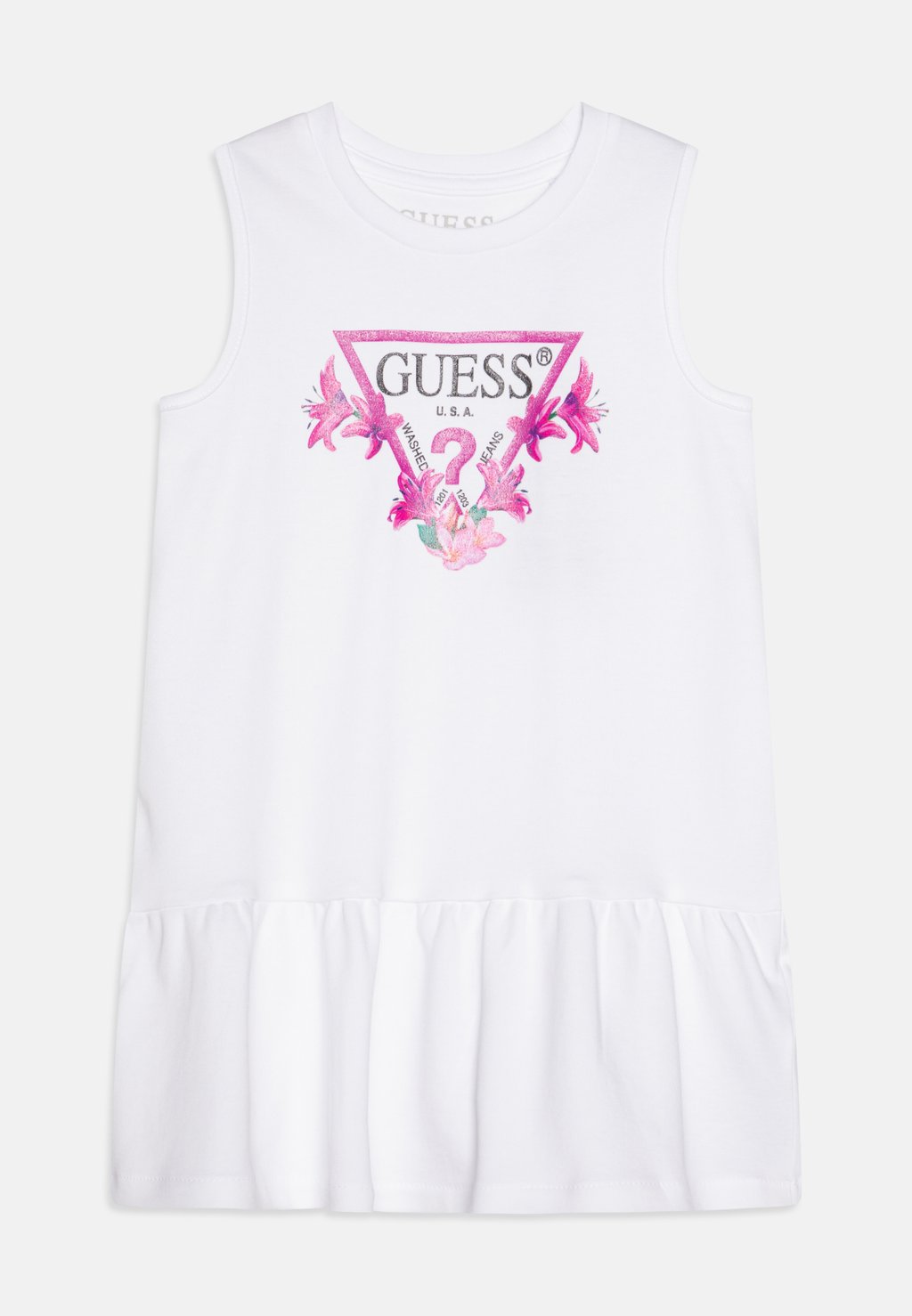 

Платье из джерси TODDLER SLEEVELESS DRESS Guess, белый