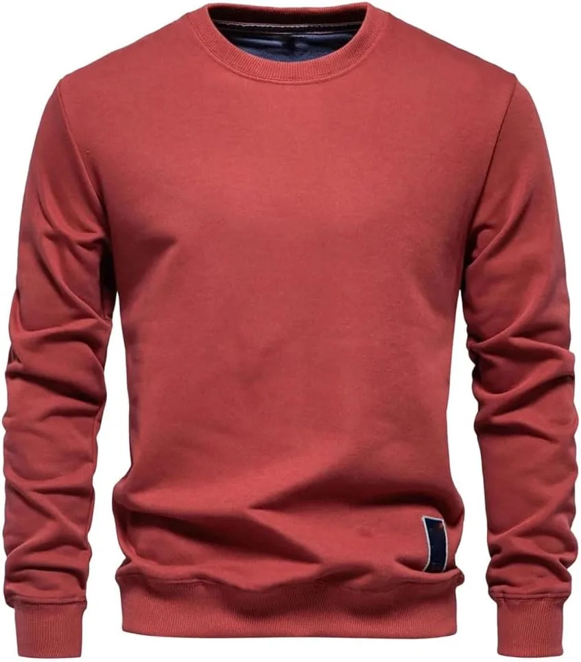 

Мужская хлопковая толстовка с круглым вырезом