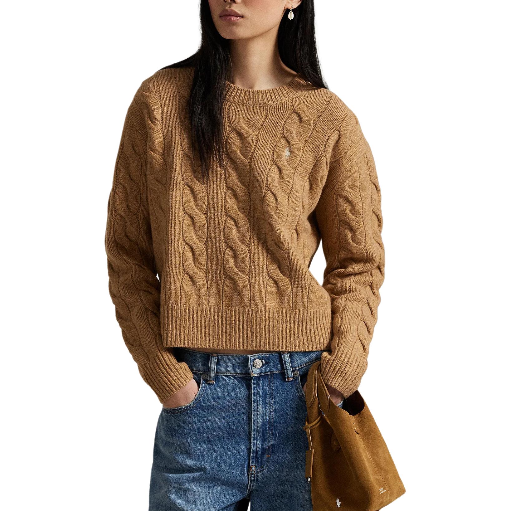 Свитер Women's Polo Ralph Lauren, camel mixed color — фото 2