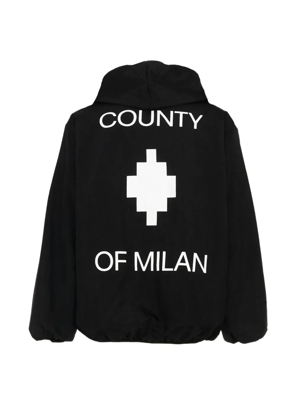 Куртка с капюшоном и графическим принтом County of Milan, черный — фото 2