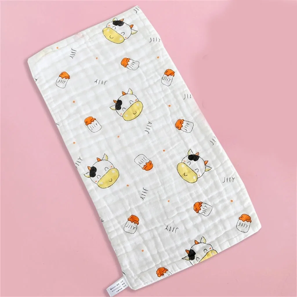 Мочалка для лица из хлопка Rxgiasup, 25x50 см, желтый лимон — фото 4