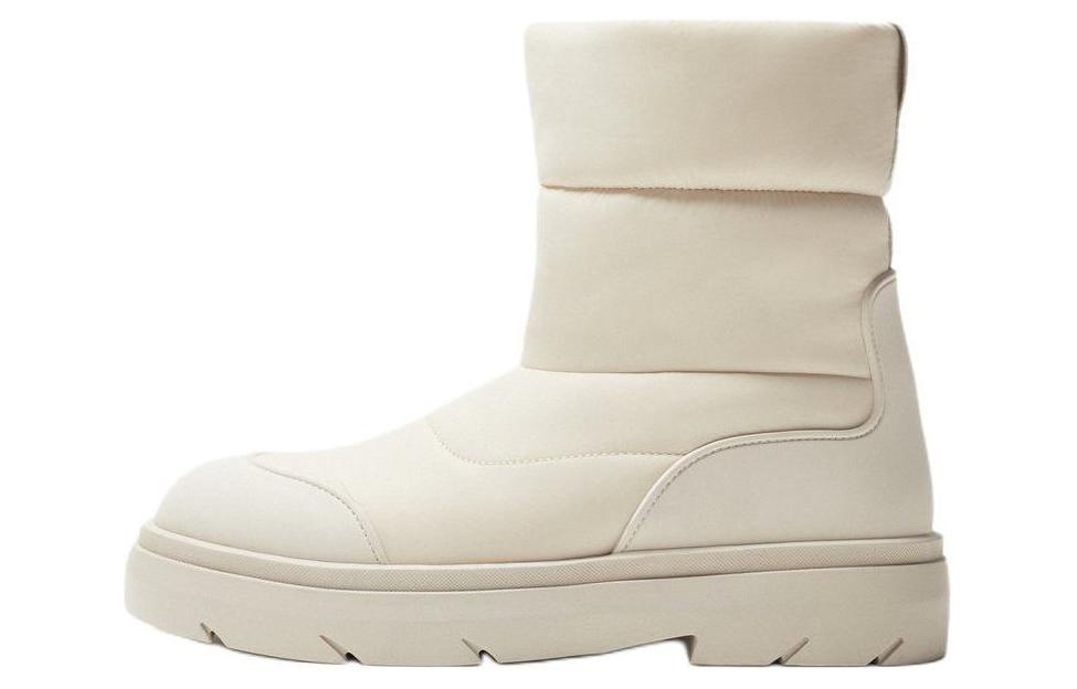 

ZARA Короткие зимние ботинки мужские бежевые