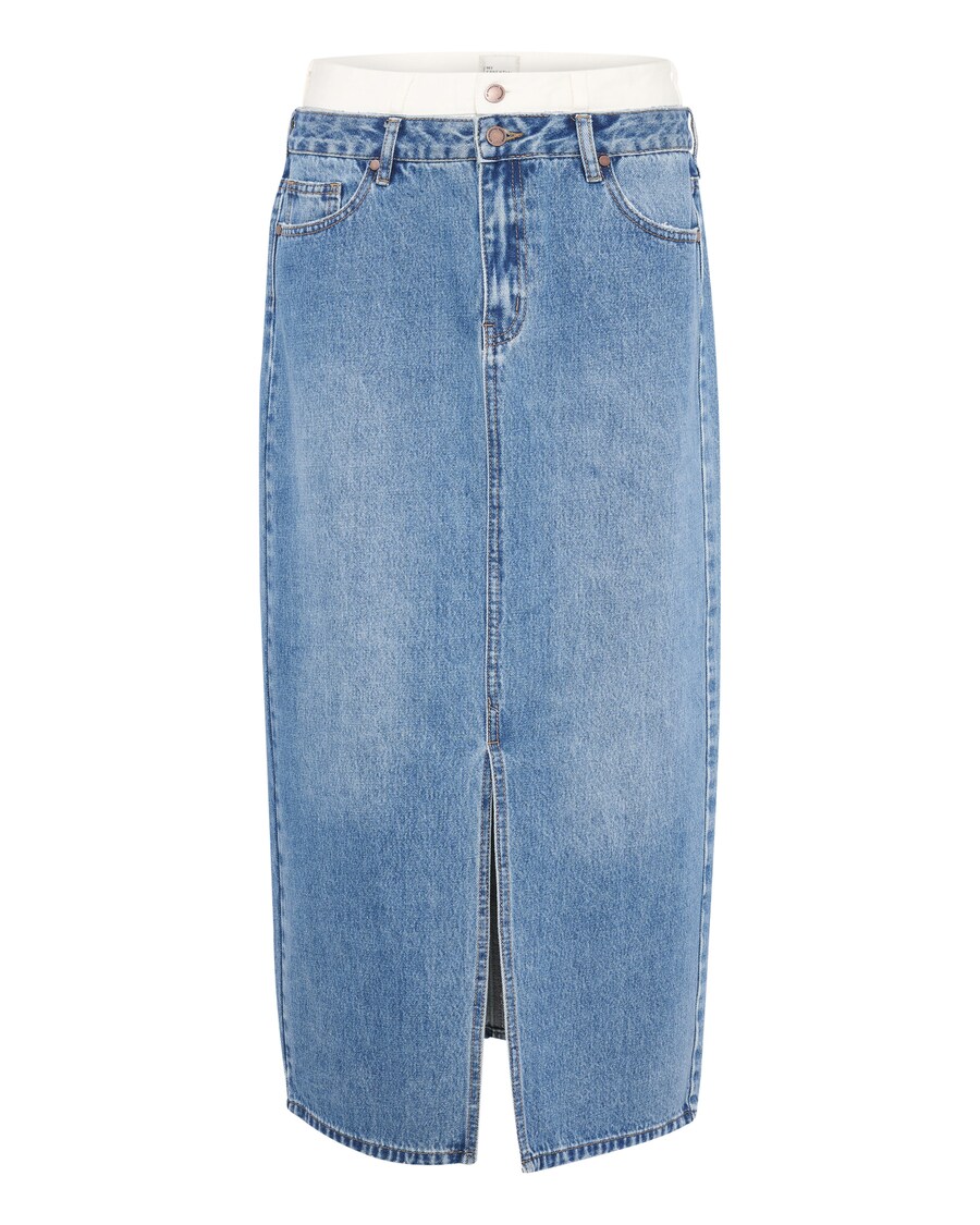 

Юбка макси My Essential Wardrobe Skirt, синий деним