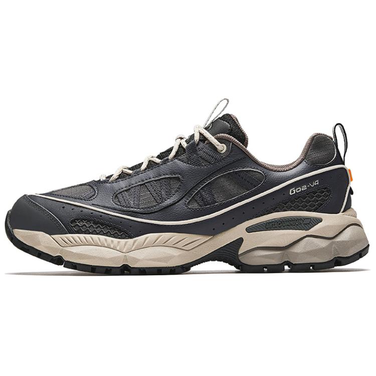 

ANTA Мужские повседневные кроссовки Champion All Weather Series с нескользящей подошвой и износостойкой амортизацией, серо-черного цвета