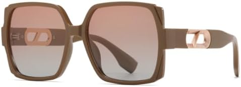 

Поляризованные солнцезащитные очки для женщин, оправа, аксессуары для очков для женщин, защита от УФ-излучения UV4000 для использования на открытом воздухе MTZJH, 4.brown Pink