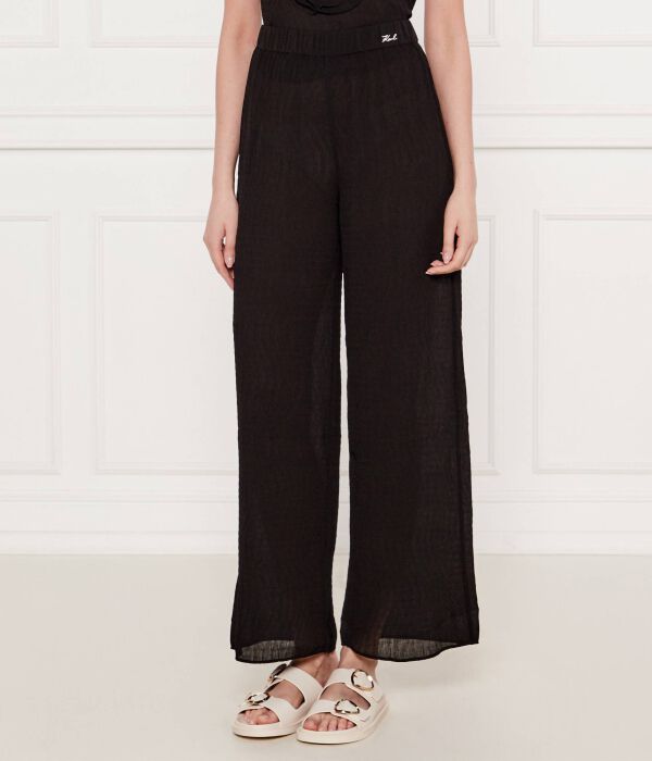 

Брюки Flare fit Karl Lagerfeld, черный