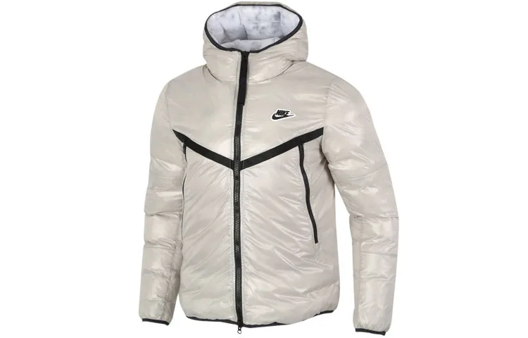 Nike Пуховик зимний мужской stone white