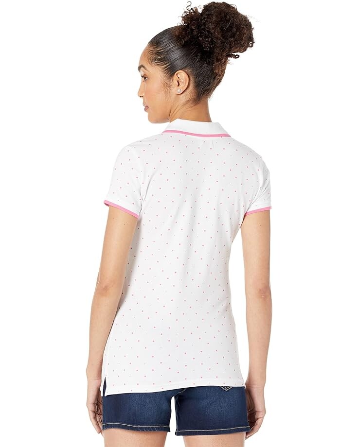 

Поло U.S. POLO ASSN. Dot Print Polo Shirt, белый
