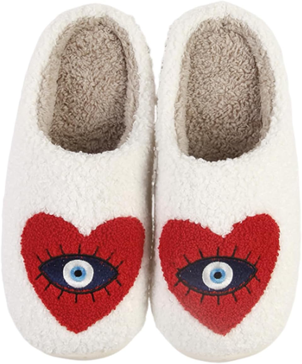 

Тапочки WIRETRAN для женщин и мужчин с мягкой подошвой с эффектом памяти, пушистые зимние теплые домашние тапочки, красный