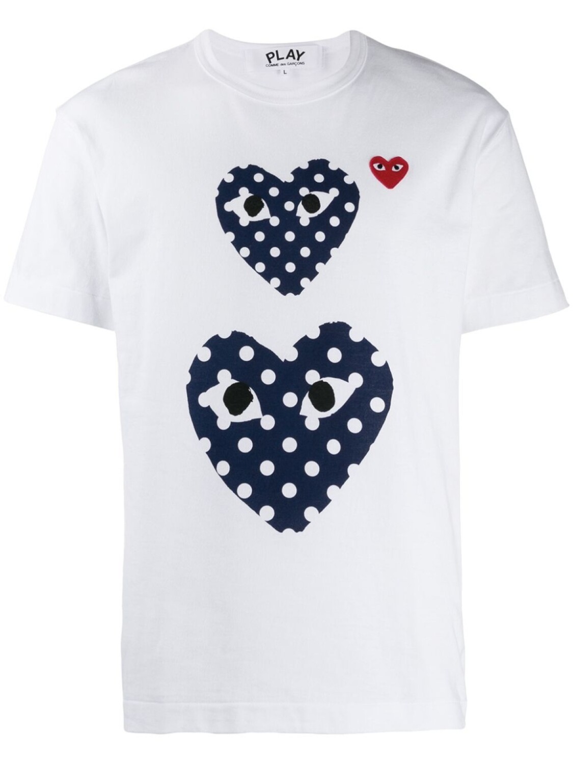 

Футболка с принтом Comme Des Garçons Play, белый