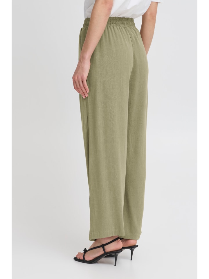 

B. young Повседневные брюки BYFILINEN свободного кроя цвета алоэ