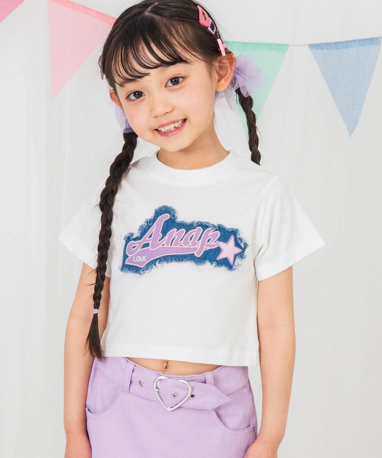 Детская футболка ANAP kids с нашивкой из денима