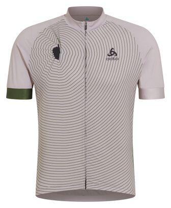 

Короткий джерси-корсет Odlo Performance - бежевый/зелёный