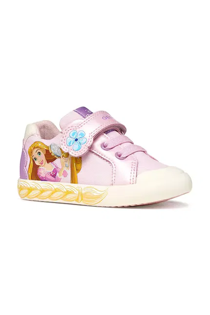 Кеды детские низкие Geox GISLI x Disney Princess, розовый