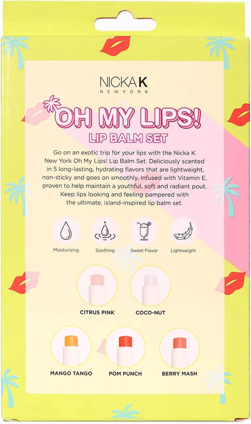 Набор для губ: карандаш, блеск и маска Nicka K New York Oh My Lips! — фото 2