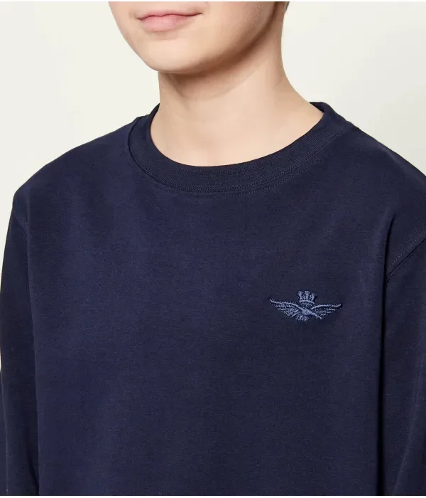 Толстовка regular fit Aeronautica Militare, темно-синий — фото 4