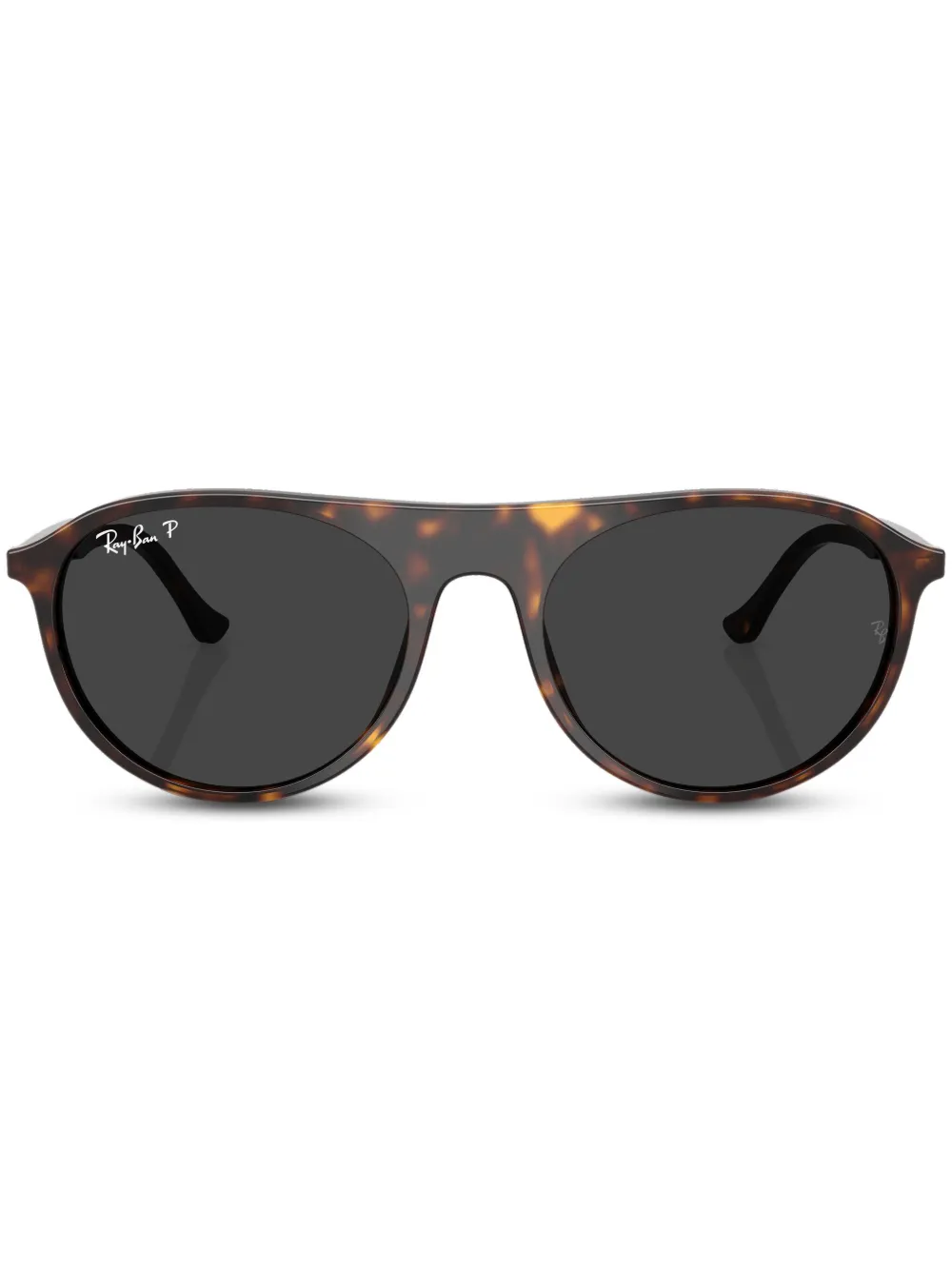 

Солнцезащитные очки с логотипом Ray-Ban, коричневый