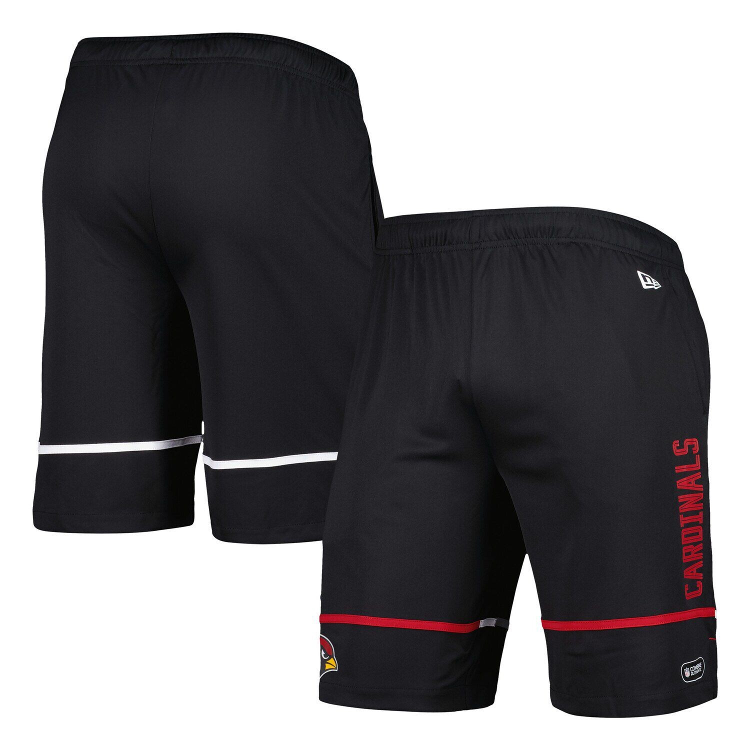 

Мужские черные тренировочные шорты Arizona Cardinals Joint Authentic Rusher New Era