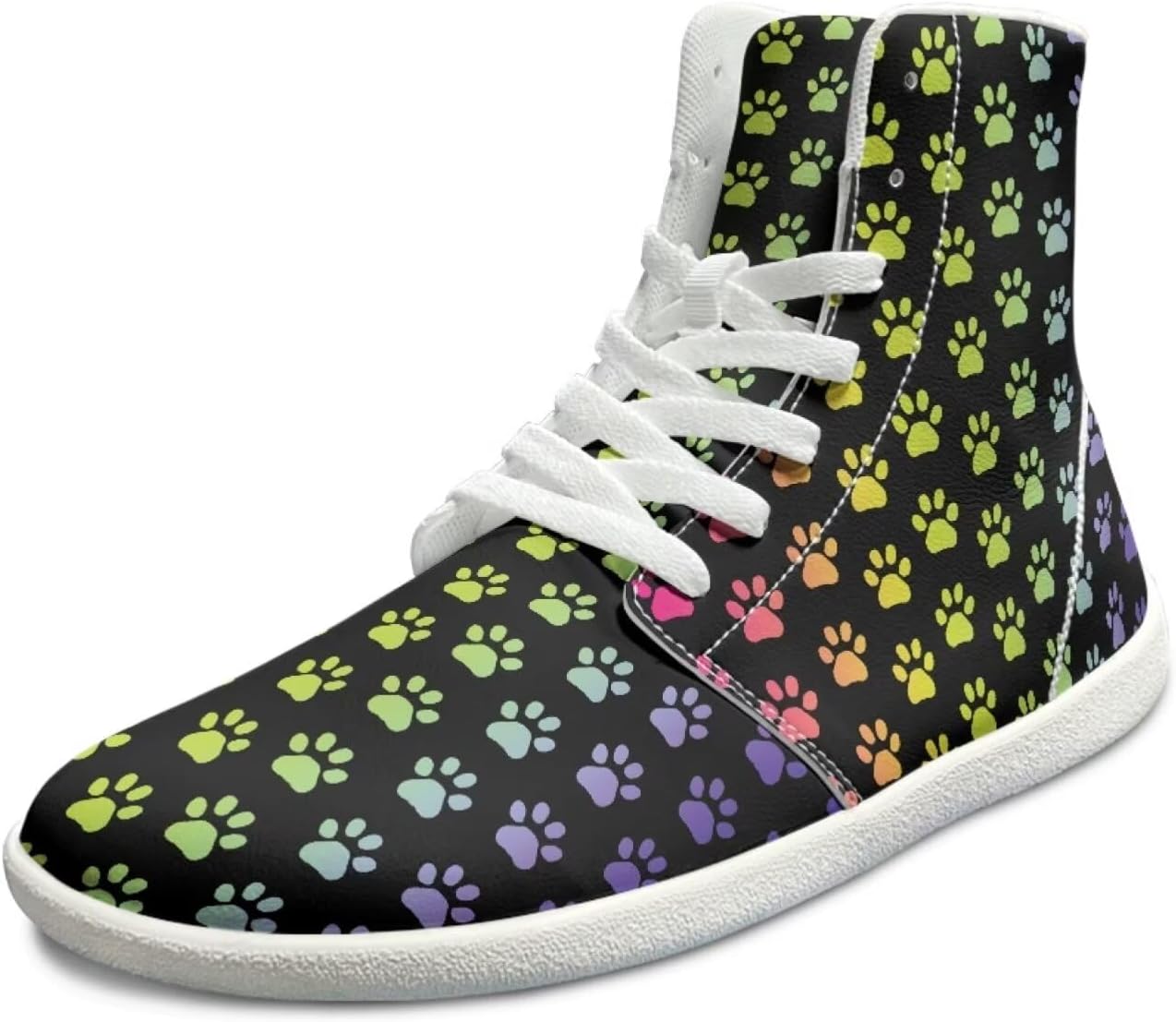 

Мужские высокие кроссовки с широким носком для тренировок, противоскользящие, дышащие, для прогулок и походов Xixirimido, Dog Paw Multicolor
