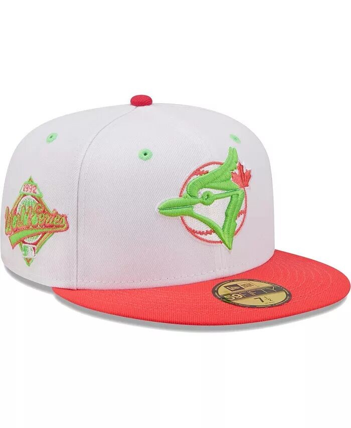 

Мужская белая, коралловая шляпа Toronto Blue Jays 1992 World Series Strawberry Lolli 59FIFTY New Era