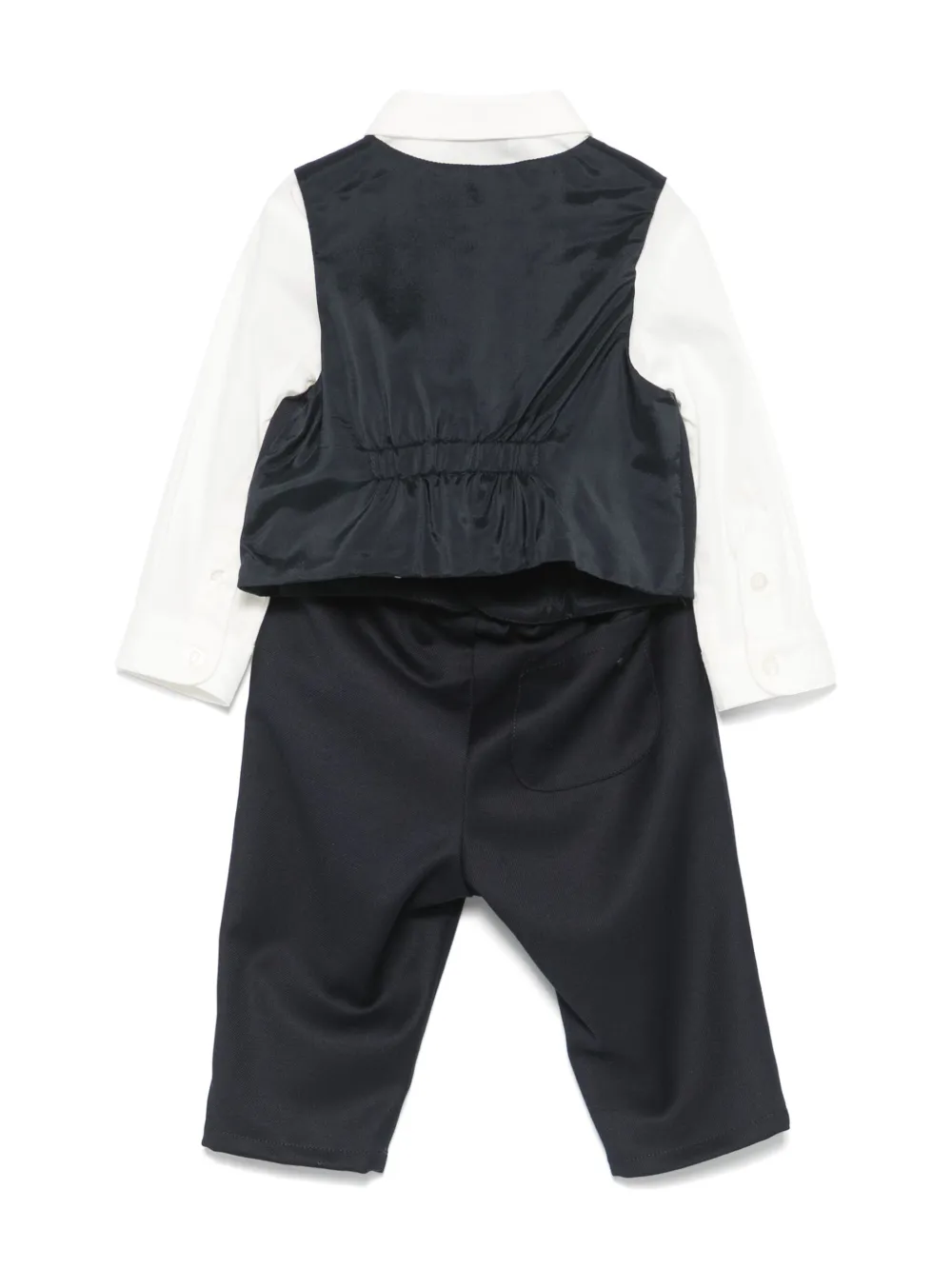 Костюм с вышитым логотипом Emporio Armani Kids, синий — фото 2