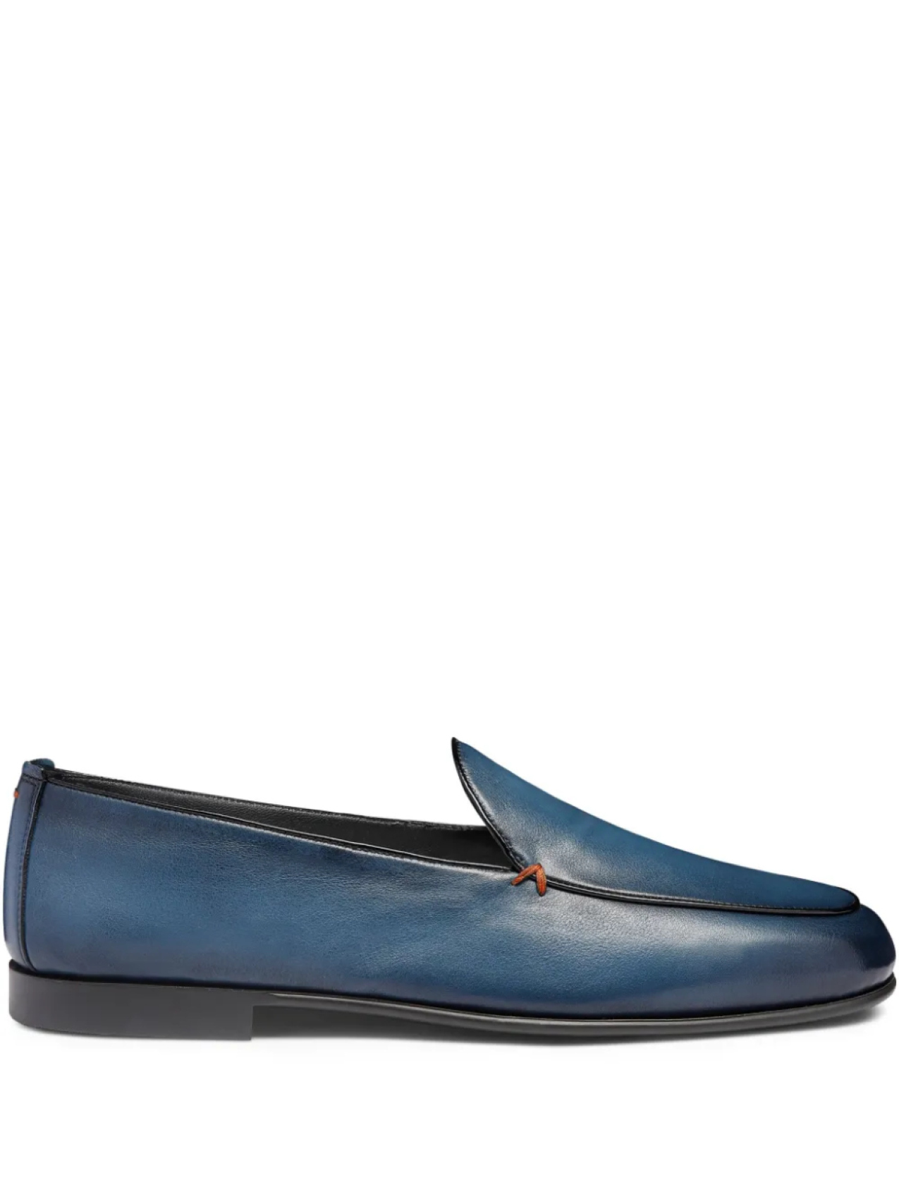

Santoni кожаные лоферы, синий