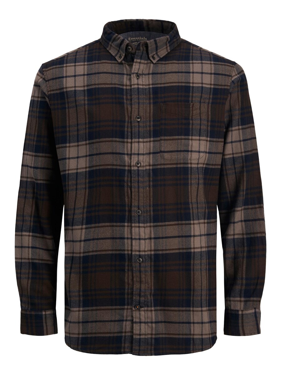 

Рубашка JACK & JONES Regular fit Button Up WILLY, цвет Chocolate/Mocha