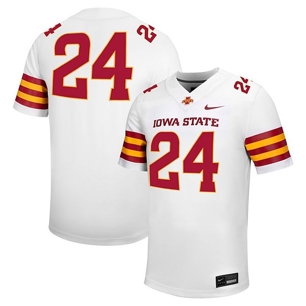 

Мужская футболка Iowa State Cyclones Untouchable #24 белая Nike