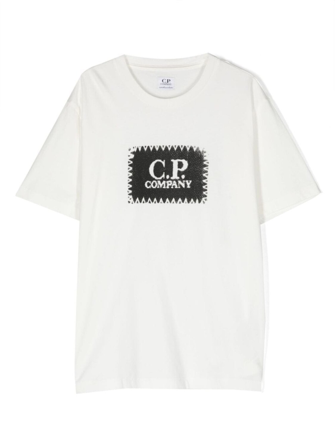 

C.P. Company Kids футболка с логотипом, белый