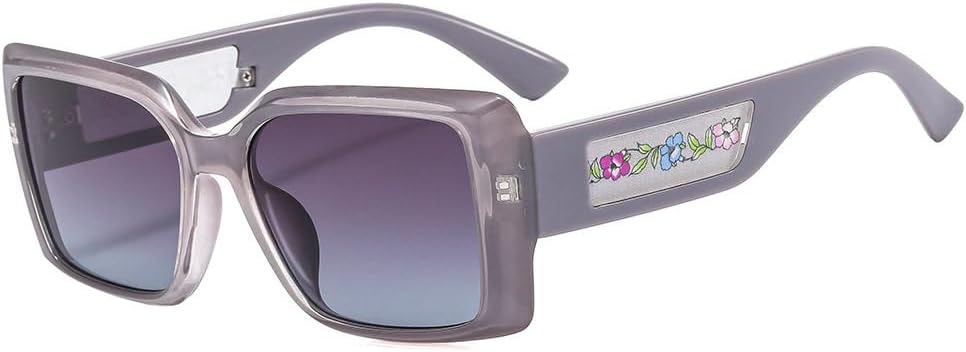 

Женские квадратные солнцезащитные очки 2027 года, винтажные розовые зеркальные солнцезащитные очки для моды, большая оправа, крутые, сексуальные, женские MTZJH, Grey Blue