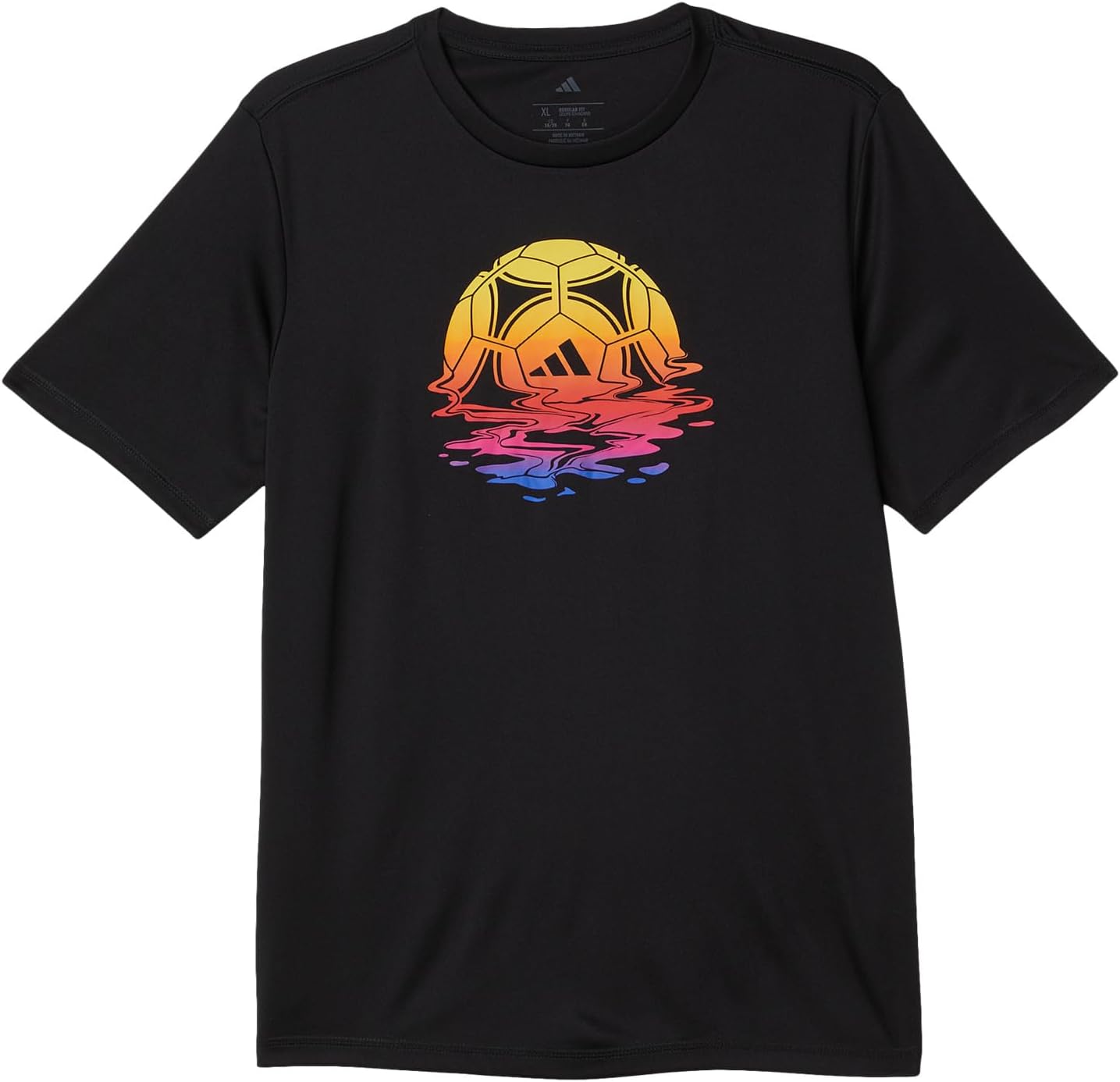 

Футболка adidas Kids Poly Athlete Tee, цвет Black/Multi