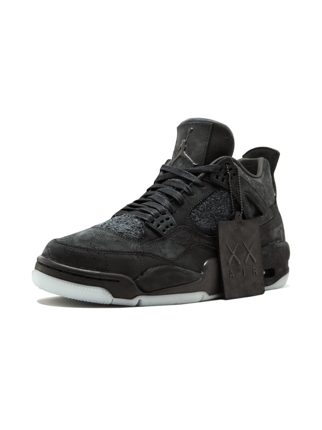Jordan кроссовки Air Jordan 4 Retro Kaws, черный — фото 4