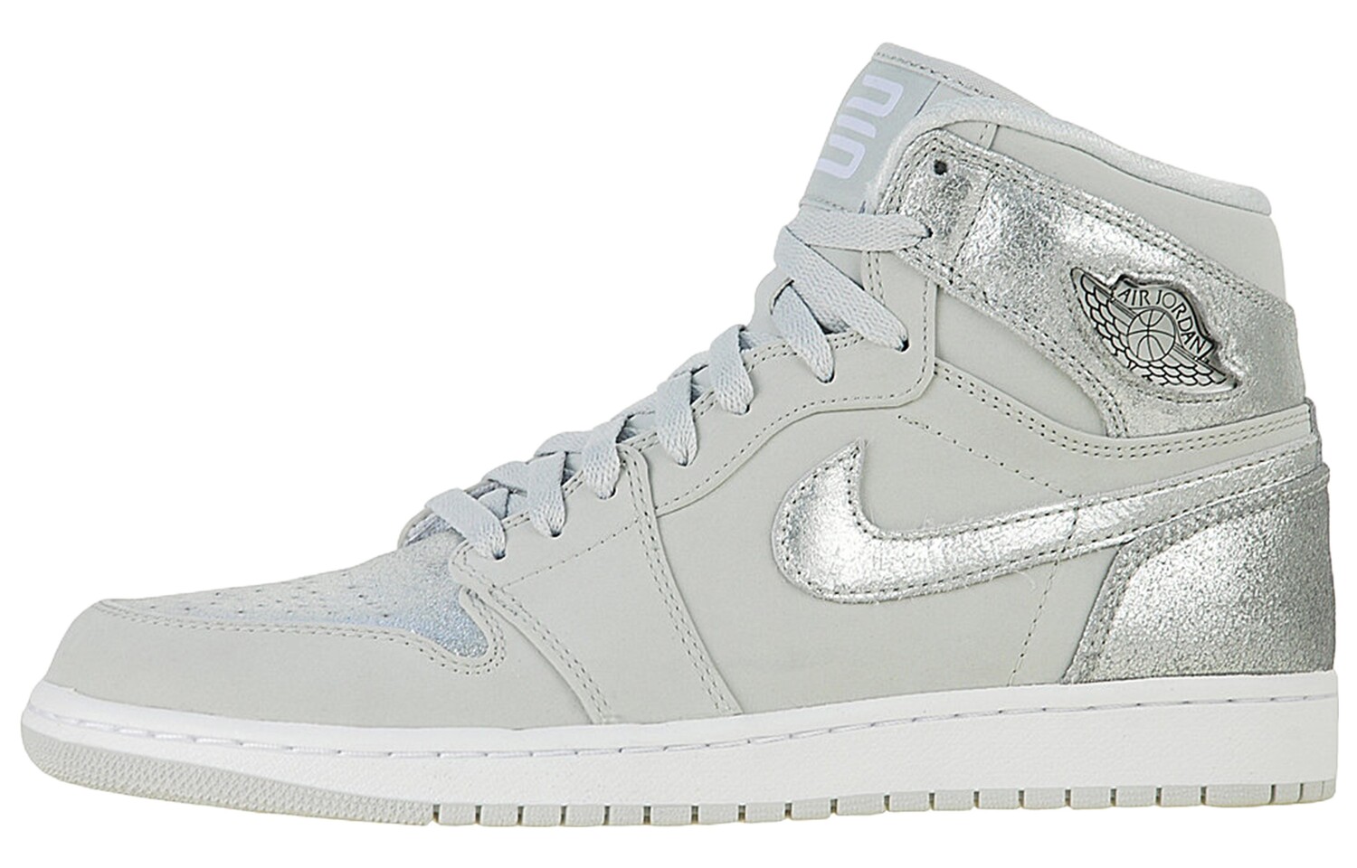 

Кроссовки Jordan 1 Retro Silver Anniversary, Серый, Кроссовки Jordan 1 Retro Silver Anniversary