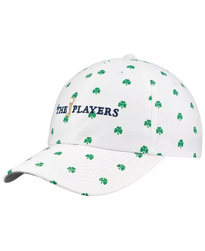 

Мужская белая шапка The Players Allover Shamrock Print Alter Ego Adjustable Hat Imperial
