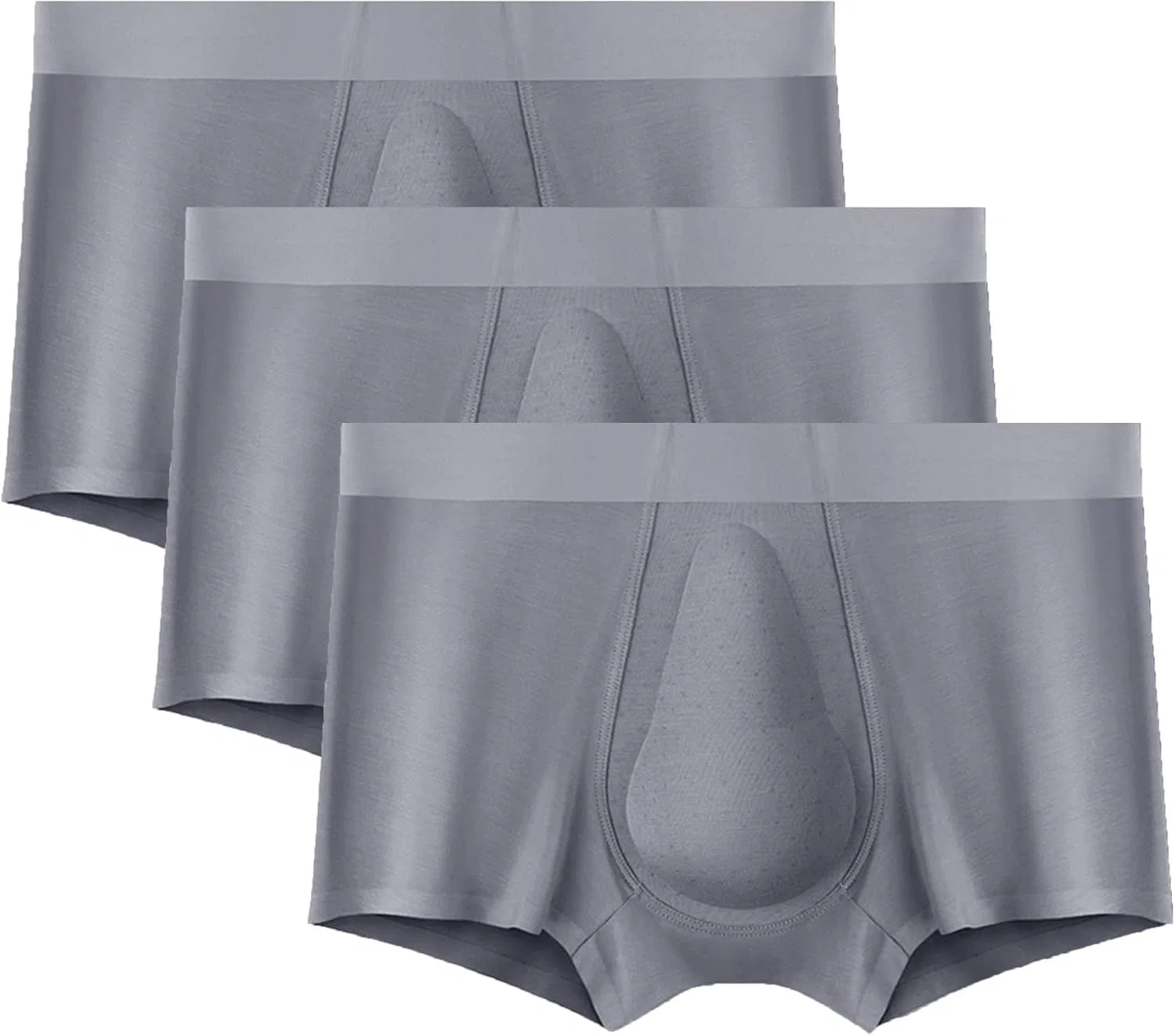Боксеры, мягкие стрейч, Grey3pc