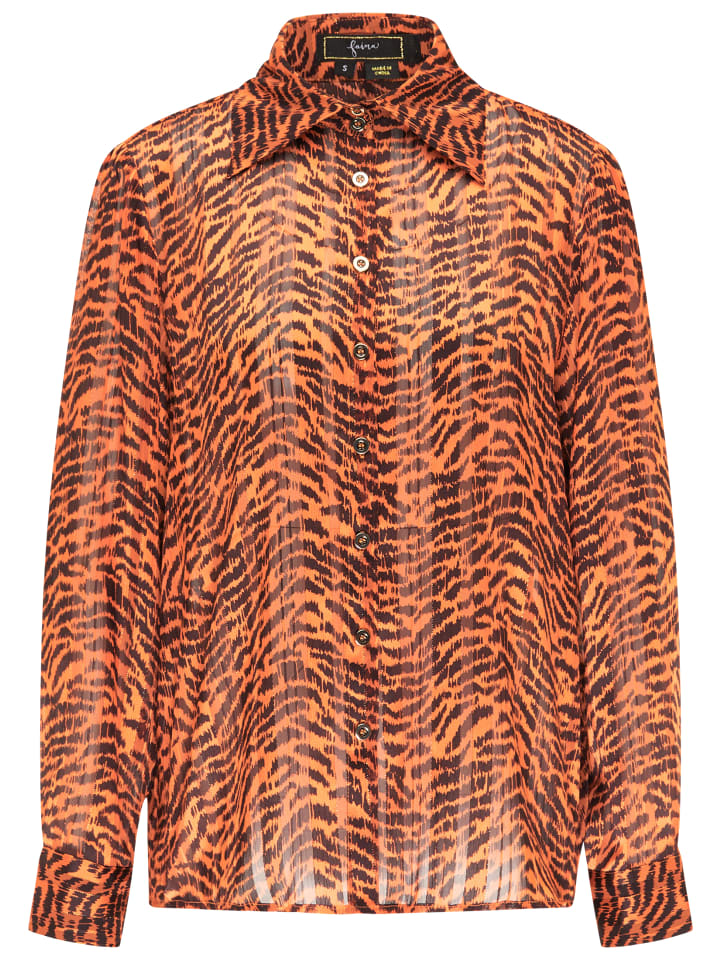 

Женская блузка оранжевого цвета faina