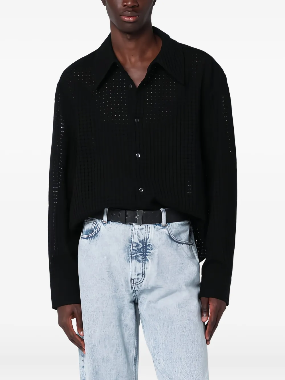 

Рубашка Wes Shirt с длинными рукавами Séfr, черный